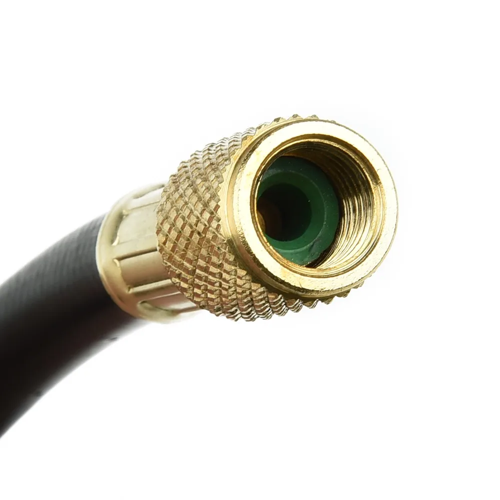 3ft AC Charging Hose with 600 PSI Pressure Gauge for R410A and For R134a Heavy Brass Connection for Refrigeration Use