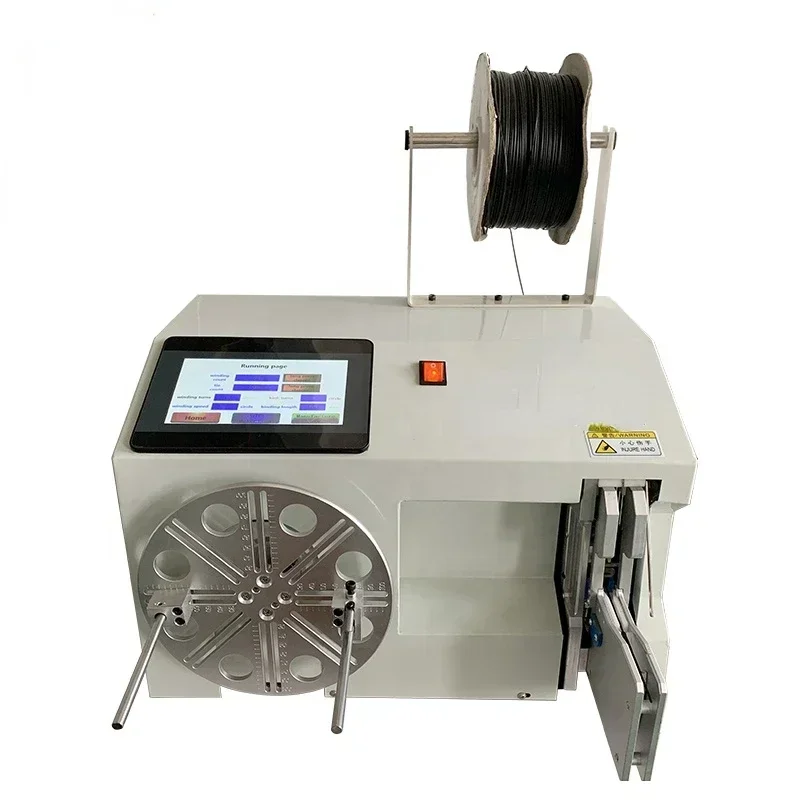 Automatic Adjustable Usb Cable Coil Binding Cable Coiling Winding And Tying Wire Machinecheap And Fine