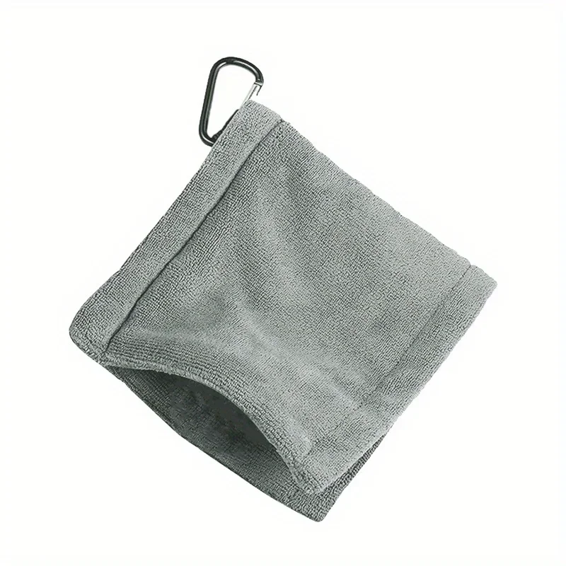 Golf Balls Cleaning Towel with Carabiner Hook - Get a Spotless Club Head Every Time!