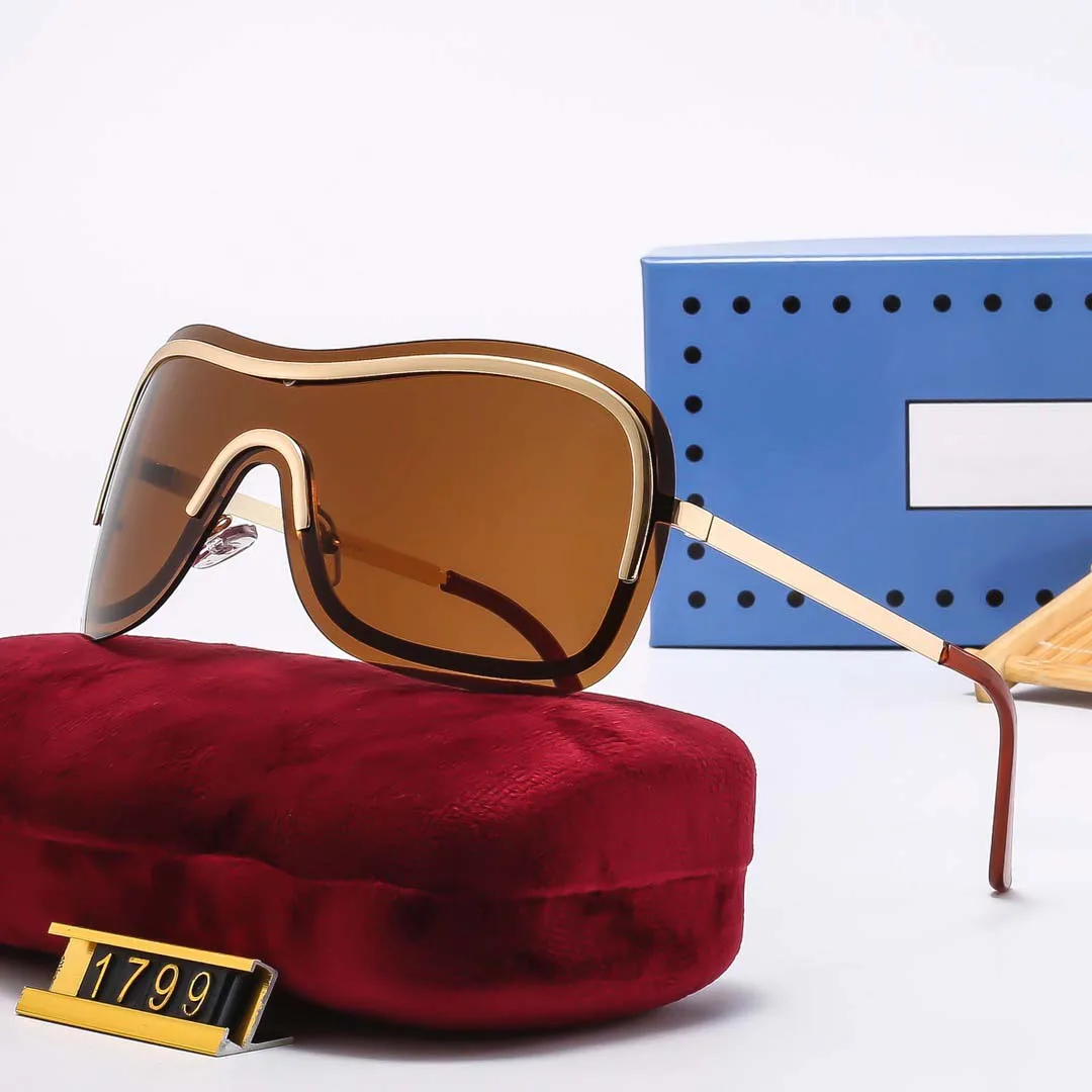 Frameless one-piece metal sunglasses European and American new style fashion personality outdoor sun visor