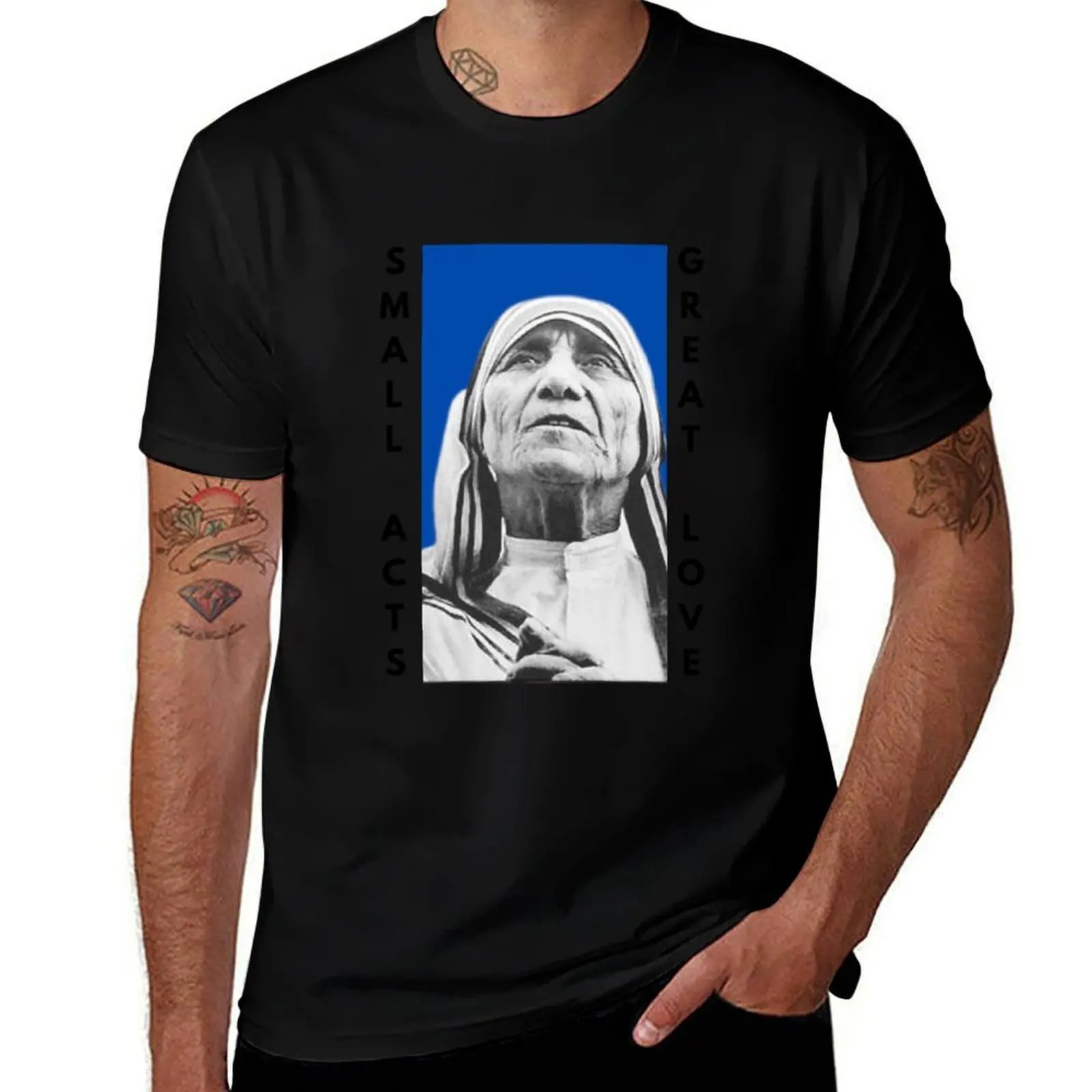 Mother Teresa: Live By Example T-Shirt Mechanic Work Tee Shirt T-Shirt