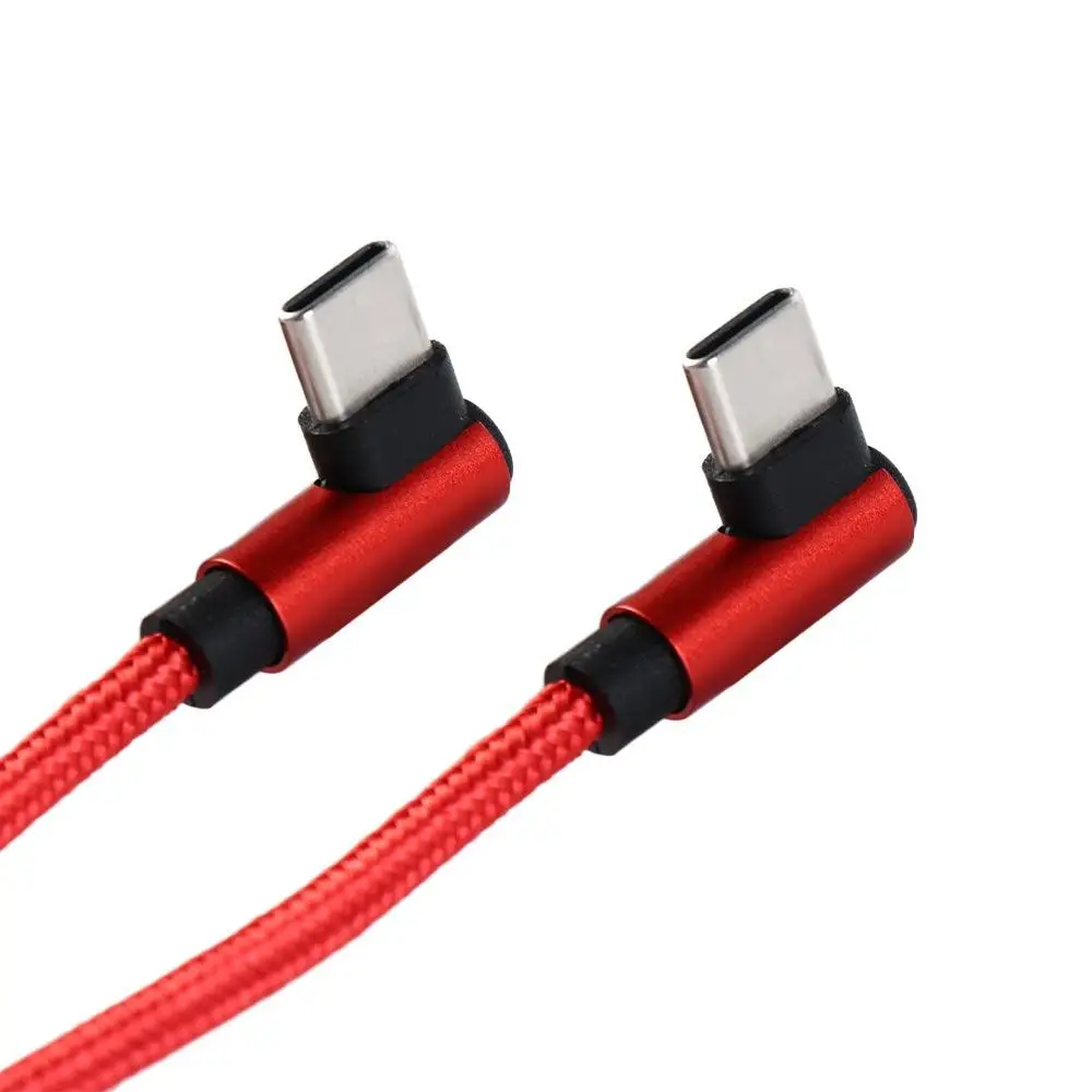 3A 90 Degree Data Line Double Elbow USB Type C to USB C Quick Charge Type C Cord Data cable Fast Charging Cable Charge Wire