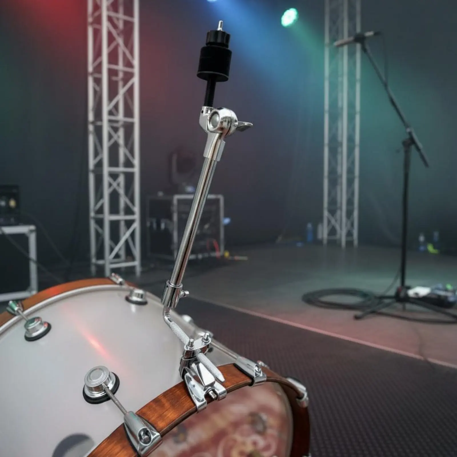 

Bass Drum Clamp Secure Grip Cowbell Holder Clamp Bass Drum Hoop Mount Sturdy Metal Music Accessory for Percussionists, Studio