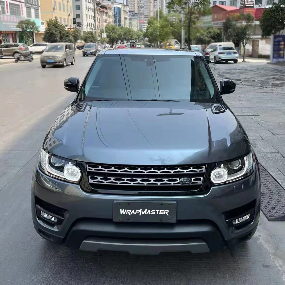 

Фотопленка Wrapmaster 5 м/10 м/18 м, блестящая оболочка для автомобиля, металлический уголь, серый цвет