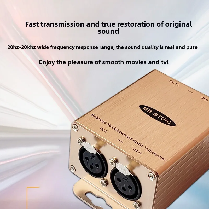 متوازن إلى محول RCA XLR إلى محول عزل RCA صندوق محول عالي إلى منخفض خالي من الضوضاء #4