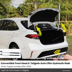 Toyota Corolla 2014-2024 변환 프론트 엔진 후드 리프트 유압 로드, 지지대 레버 기능 업그레이드, 자동차 액세서리