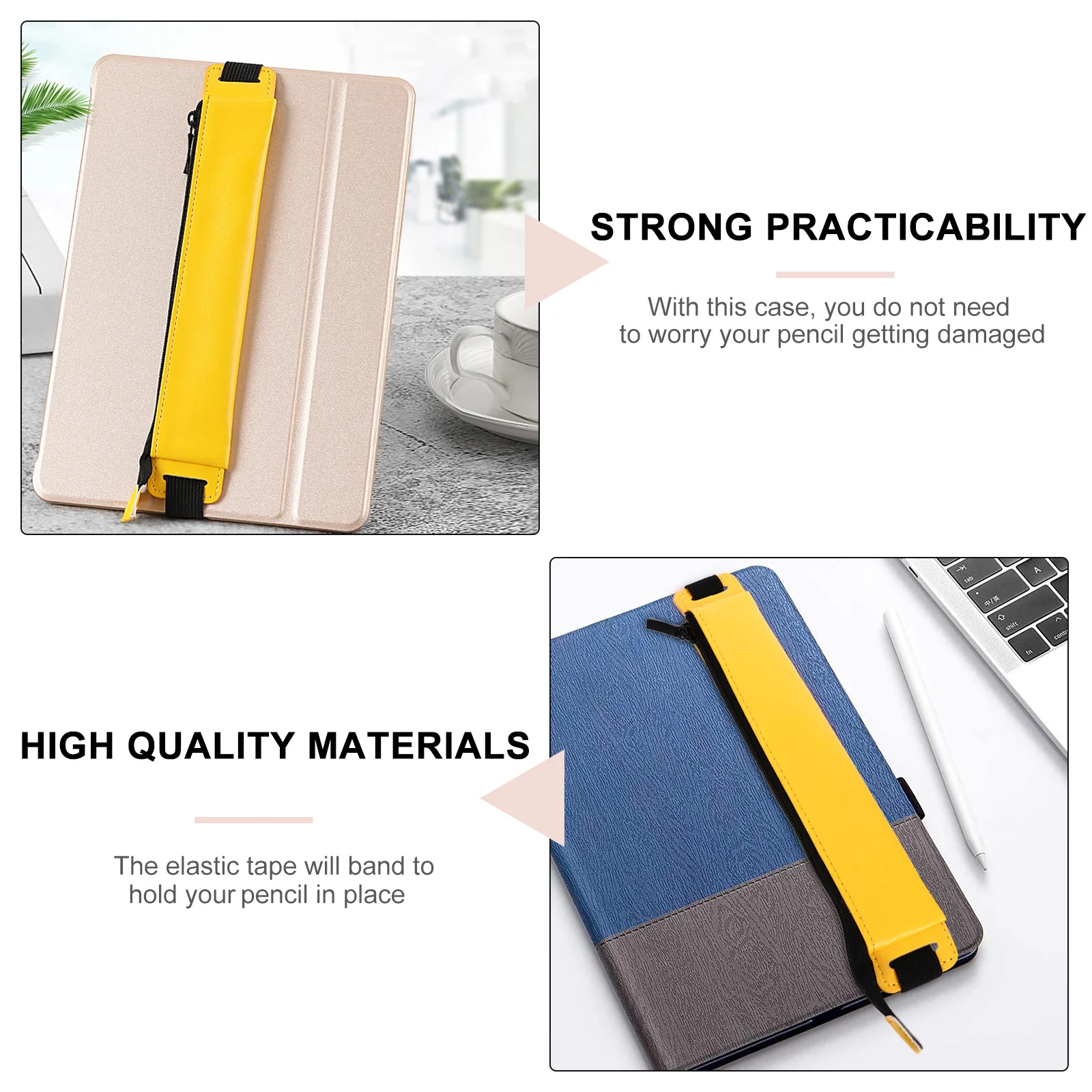 

1Pcs Pencil Case High Quality Durable Scratch Protection Elastic Band Portable for Laptop Bag Handbag Share with Friends Family