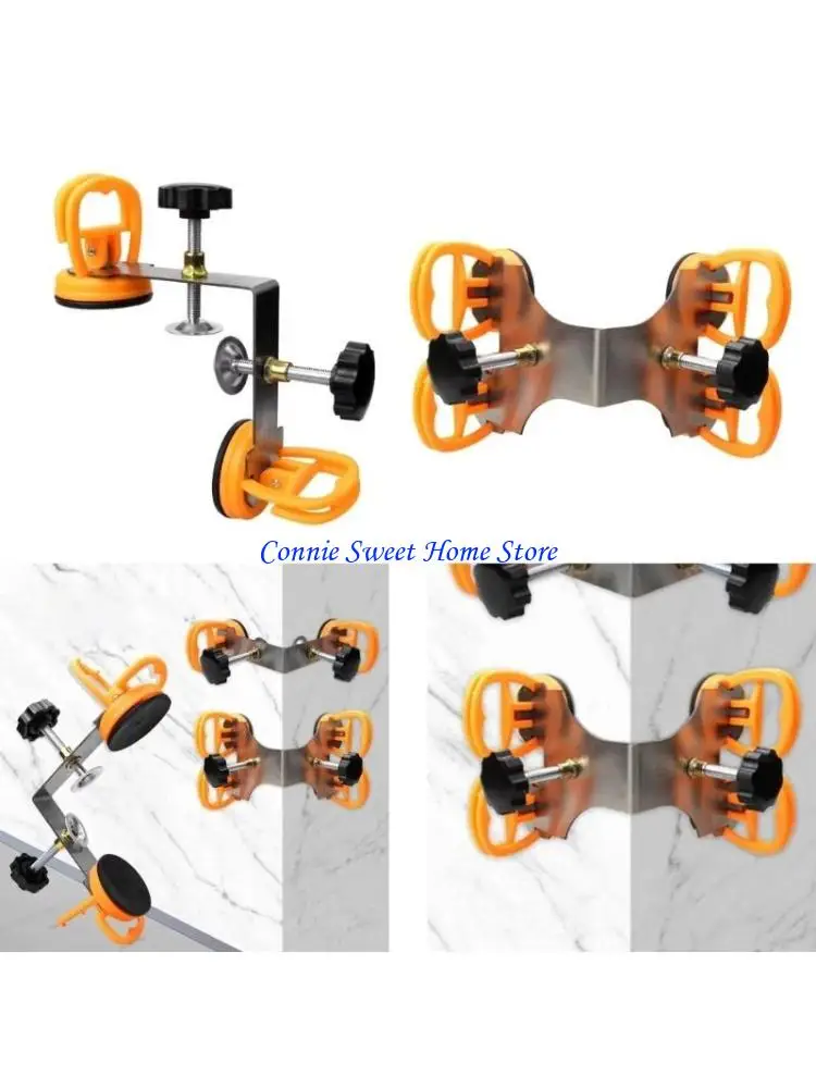 LXAF Adjustable Right Angles Seams Setter with Strong Suction 90 Degree Seams Joining Tool Upgrades for Granites & Marble Slabs
