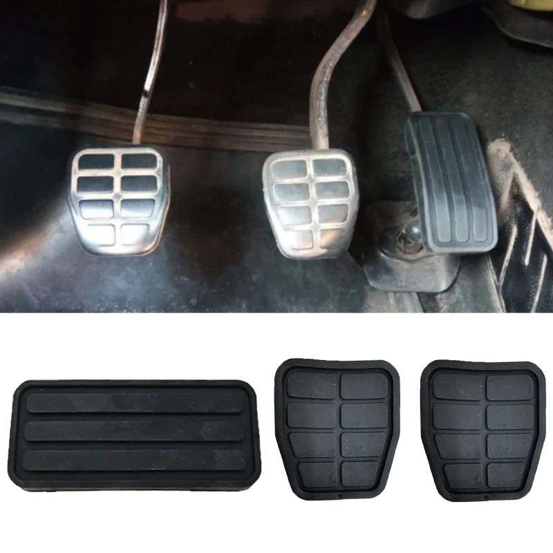 Juego de almohadillas de Pedal de goma, freno de embrague y acelerador para Vw Transporter T4 Golf Jetta, Audi Coupe, Seat Alhambra, 1 Juego