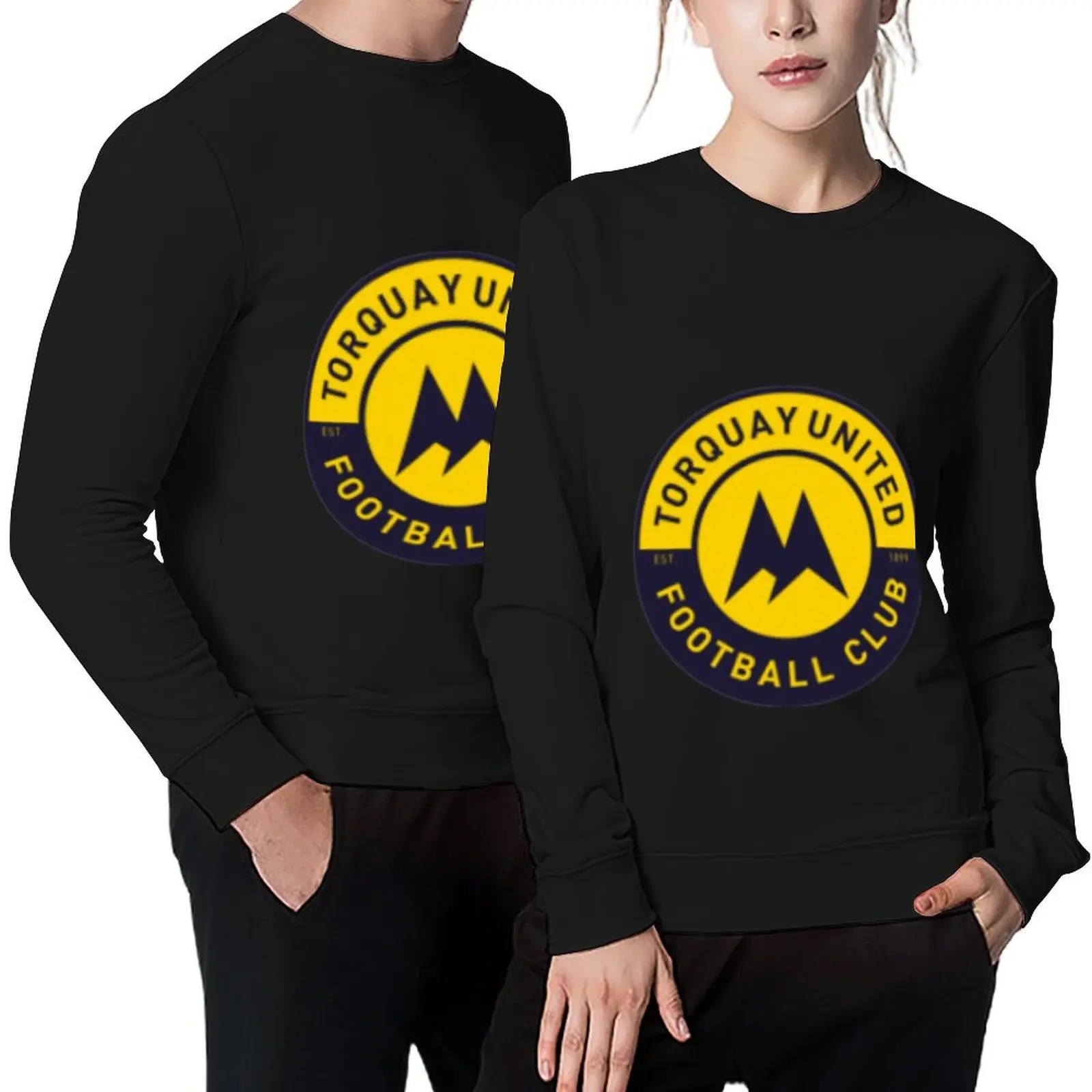 

TORQUAY UNITED FC Pullover autumn male clothes men's clothes tracksuit oversize sweatshirt