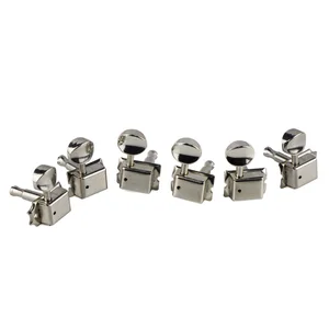 FLOOR SILVER SILVER 6 IN LINE VINTAGE GUITARY MACHINE HEADS TUNDERS PEGS KEYS 6R GUITAR ACCESSORIES 8 Main Sales Tarraxa Guitar - №5