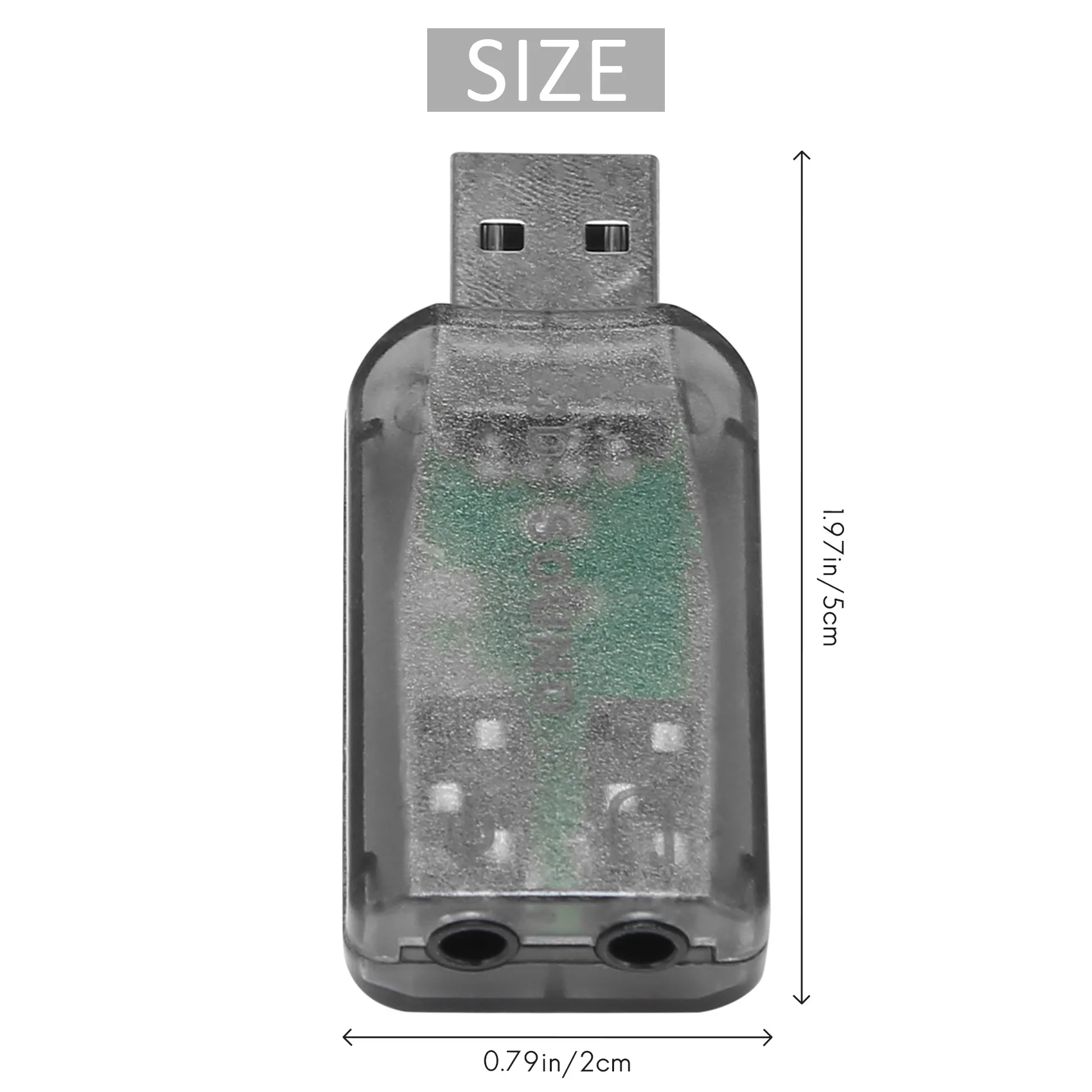 سماعة رأس ستيريو ومقبس من USB إلى من الميكروفون وسماعة رأس ، بطاقة صوت ثلاثية الأبعاد ، محول صوت ، كمبيوتر شخصي