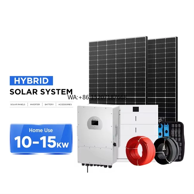Lithium Ion Battery 10kwh 20kwh Solar Storage System Solar Energy System Split Phase Hybrid Inverter 8kw 10kw 12kw 15kw 20kw