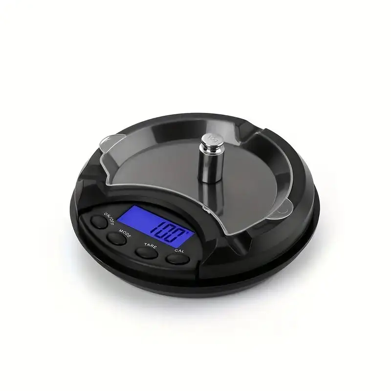 Electronic Digital Pocket Scale Ashtray Jewelry Gold Diamond Food Tea Weighing LCD Display With Blue Backlight Portable Scales