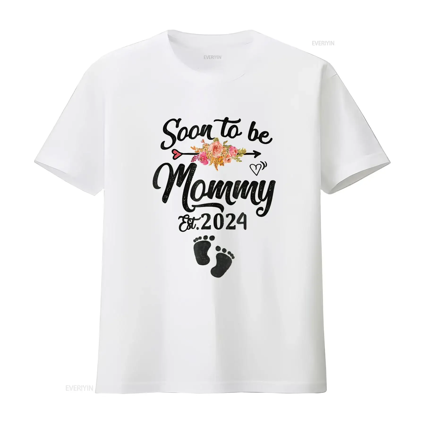 

Soon To Be Mommy 2024 Mothers Day First Time Mom Pregnancy T Shirt vintage Washed designer clothes Unisex Casual streetwear