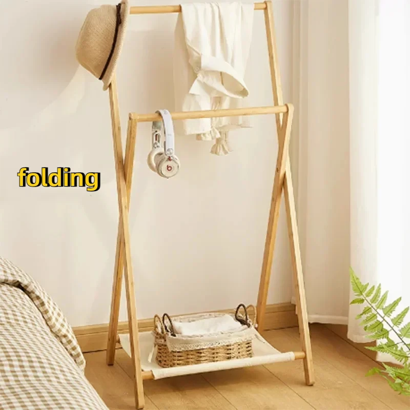 

Independent Bamboo Modern Coat Racks Nordic Standing Clothes Hangers Floor Organizer Porte Manteau Furniture For The Living Room