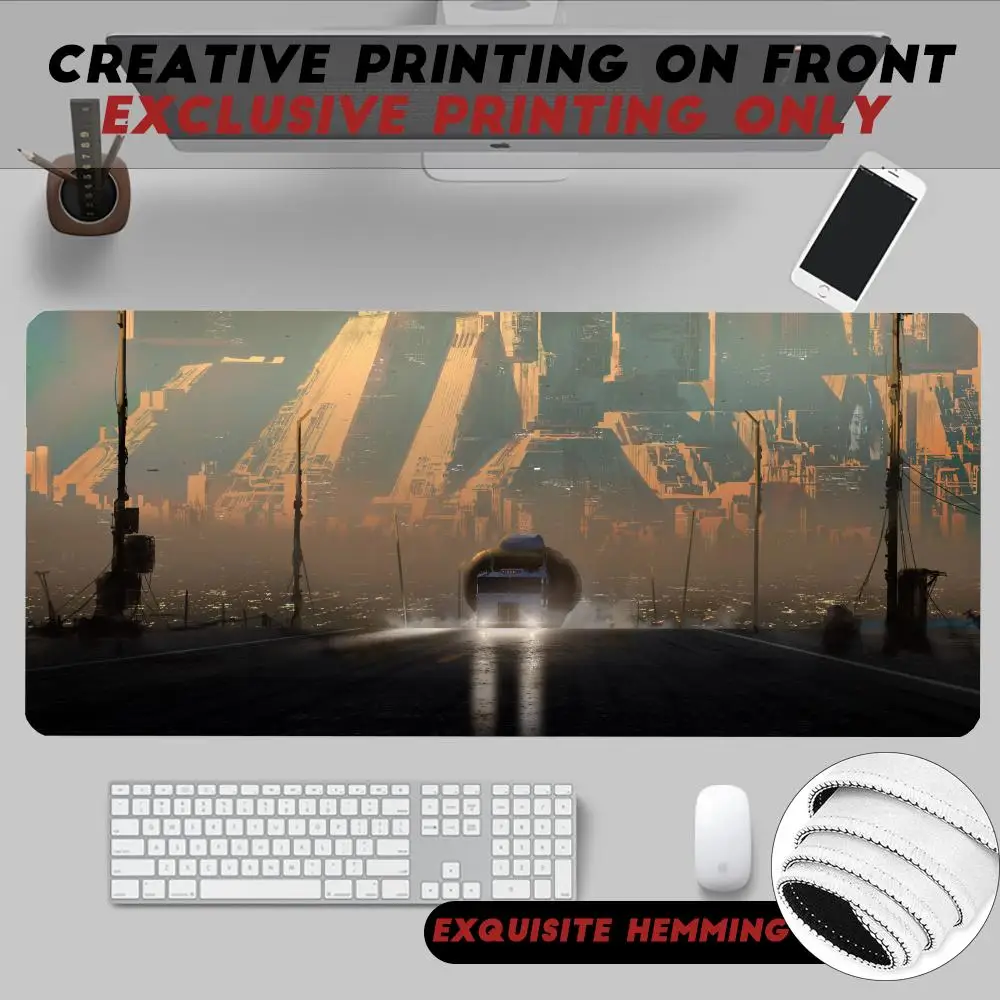 

Noir sci-fi movie Blade-R-Runner 2049 Mouse Pad Non-Slip Rubber Edge locking mousepads Game play mats for notebook PC computer