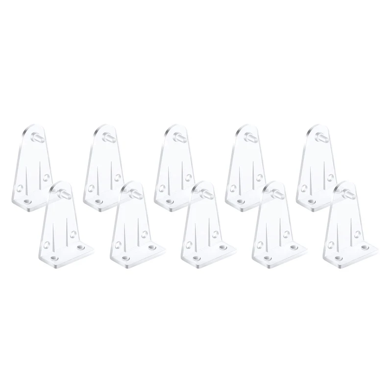 

F92B 10pcs Hold Down Brackets Clear Plastic Blinds Bottom Holder Clips for 2 Inch Horizontal Blinds Window Shades