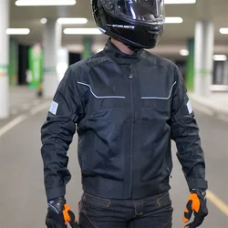 Vemar Summer Motocross Jacket Motorcyclist Motorcycle Accessories Built in CE Protective Gear Men Racing Reflective Oxford Cloth