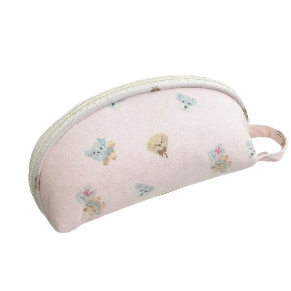 Polka Dot Print Polka Dot Pencil Case Multi-Layer Divided Large Capacity Pen Bag Multi-Compartment Zipper Closure