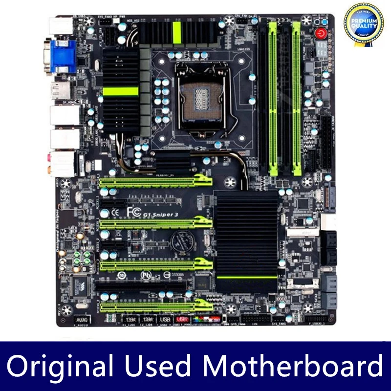 

Used G1.Sniper 3 Desktop Motherboard LGA 1155 HDMI VGA DVI LGA1155 DDR3 32GB i7 i5 i3 USB2.0 SATA III Z77 motherboard