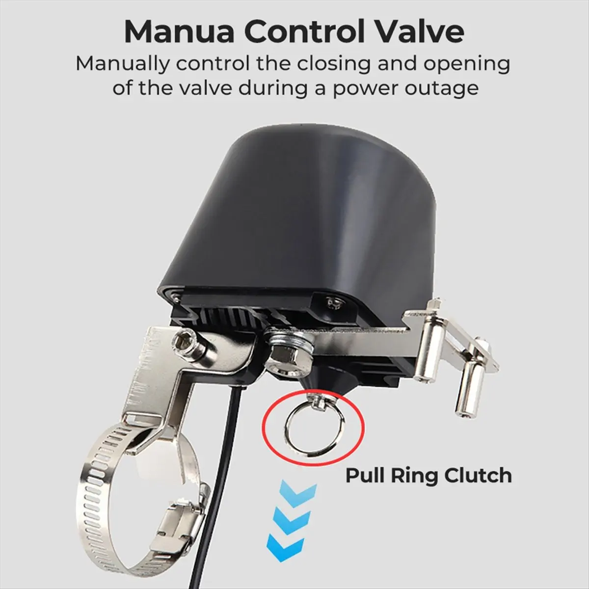 A95G WiFi Robot Waterproof Valve Tuya Smart Remote Control APP Remote Control Water Pipe Gas Wireless Valve Switch US Plug
