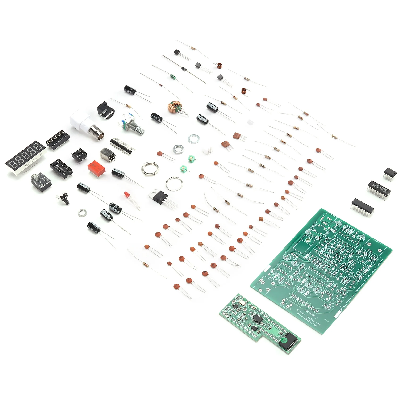 Portable FM AM Radio Receiver FM Broadcast Aviation Band PLL Receive DIY Kit 118-136M 88-108M Digital Display