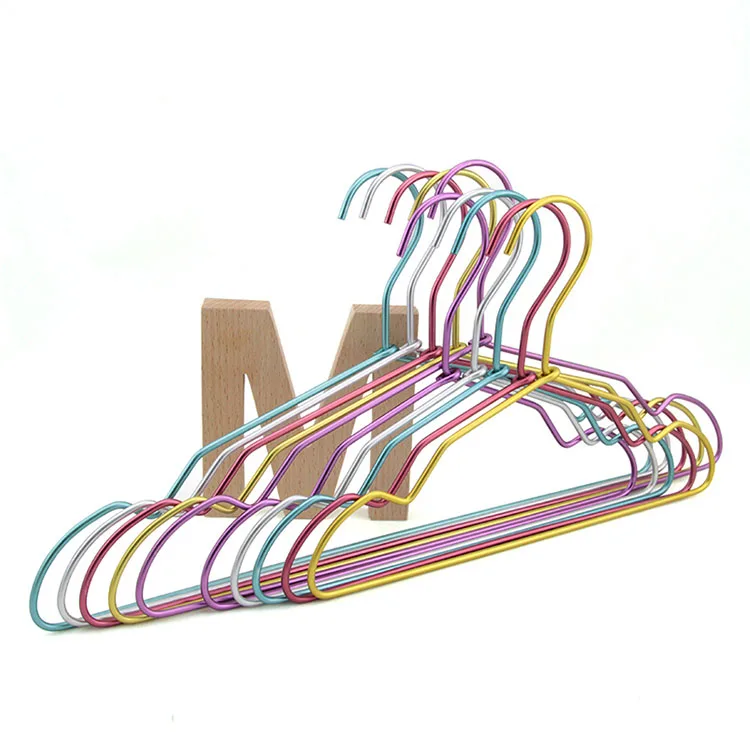 

Colorful Metal Hanger for Clothes, Strong Aluminum Hanger (20 pieces/ Lot)