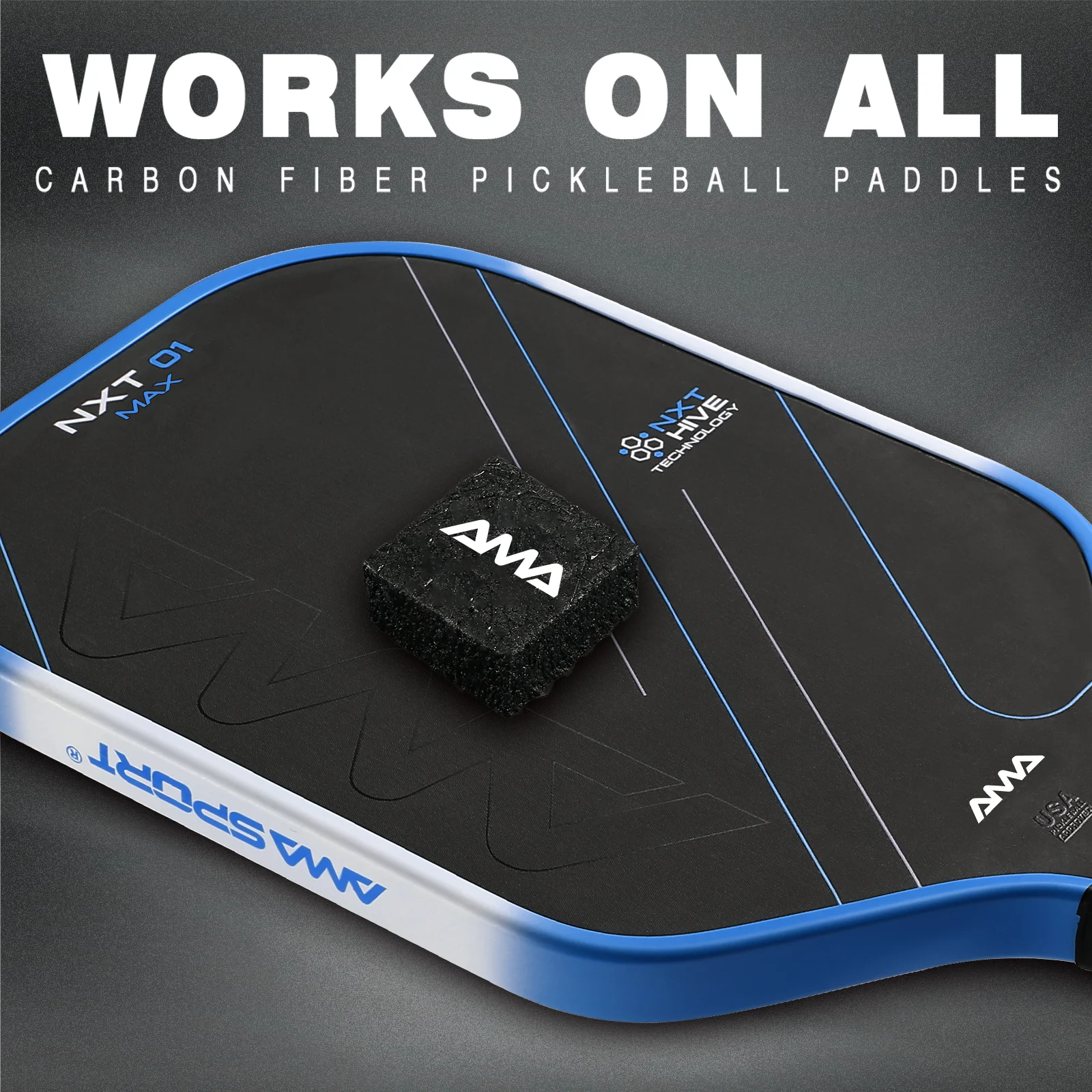 AMASPORT Pickleball مجداف ممحاة المطاط الأنظف محو البقع والخدش دائم فعالة تنظيف مضرب كرة المخلل الملحقات