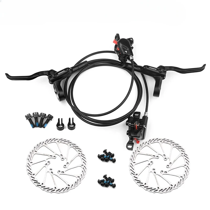 MT200 MT315 800/1400MM Bike Hydraulic Oil Press Disc Brake Set Includes Pads and Levers MTB Disc Brake Clamp