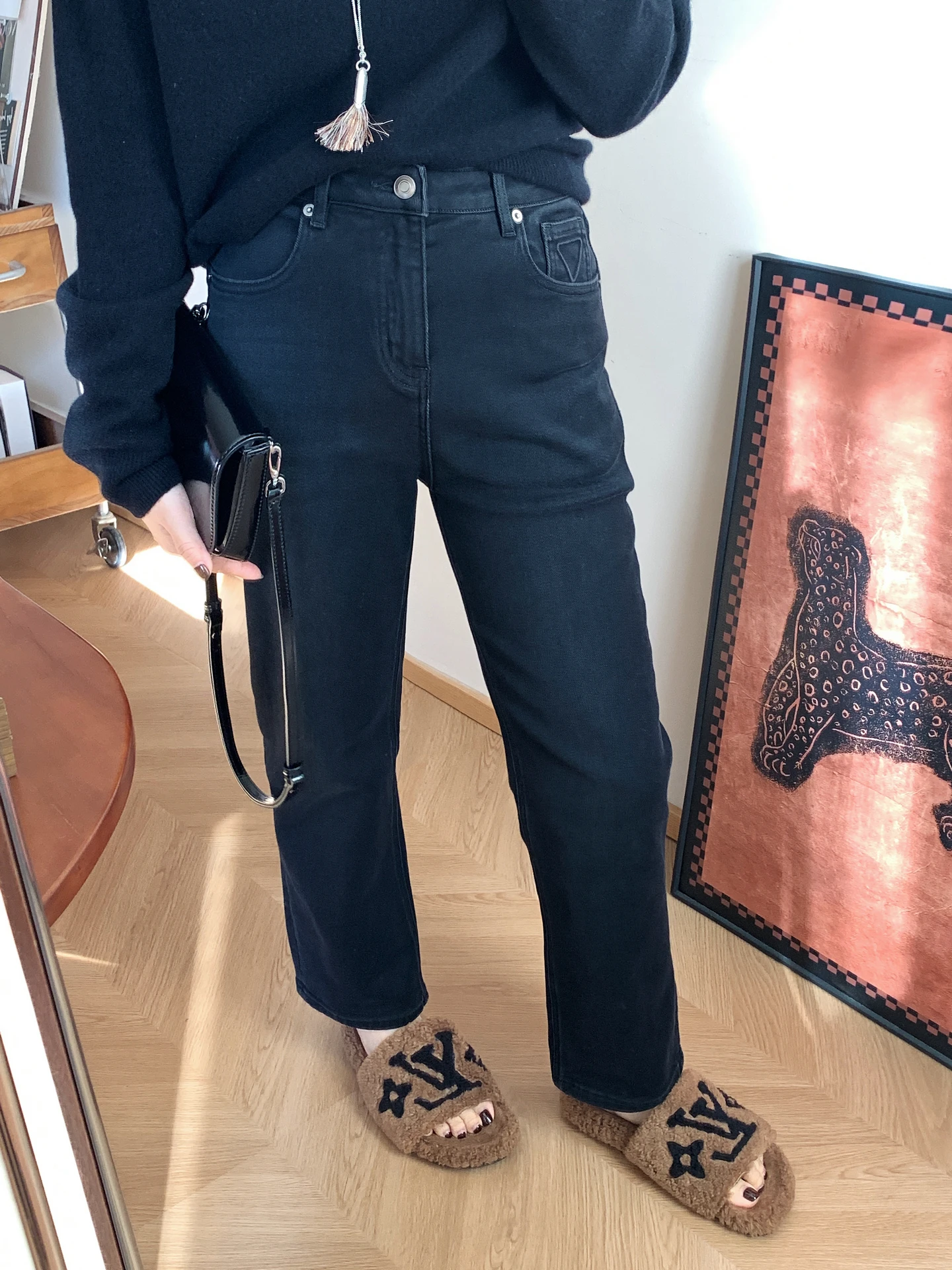 

Новые зимние утепленные джинсы с четырехсторонней эластичной резинкой, прямого кроя, в корейском стиле, облегающие, длиной 7/8