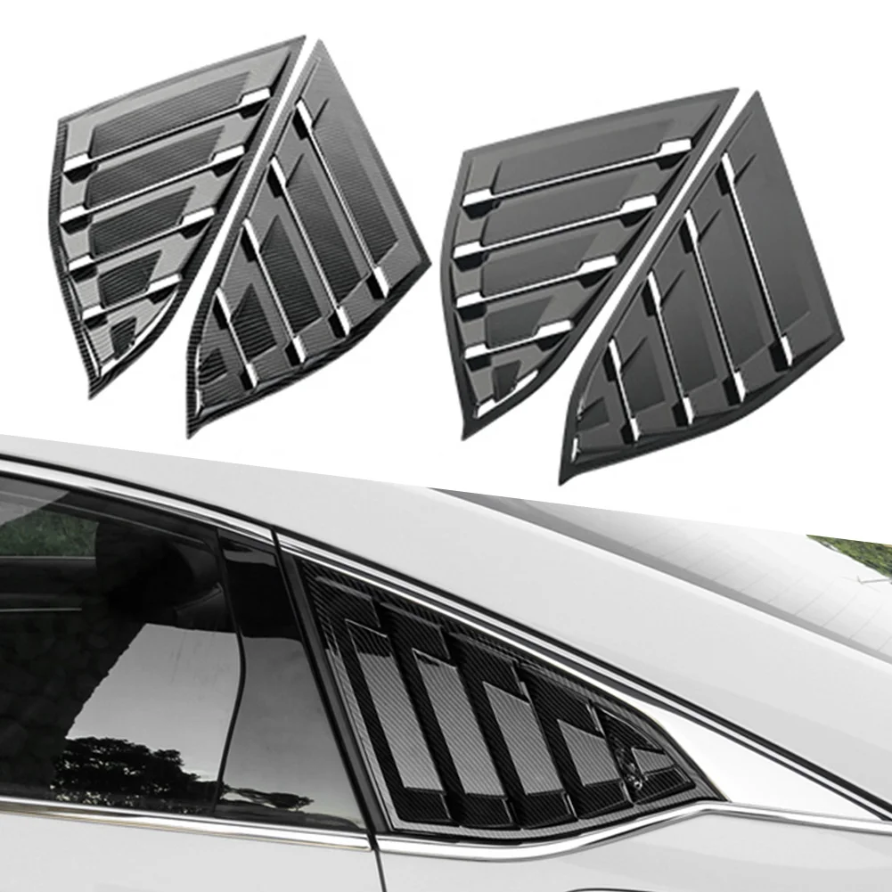 

2PCS Car Side Vent Rear Window Quarter Louver Decorative Trim For Honda Accord 2018 2019 2020