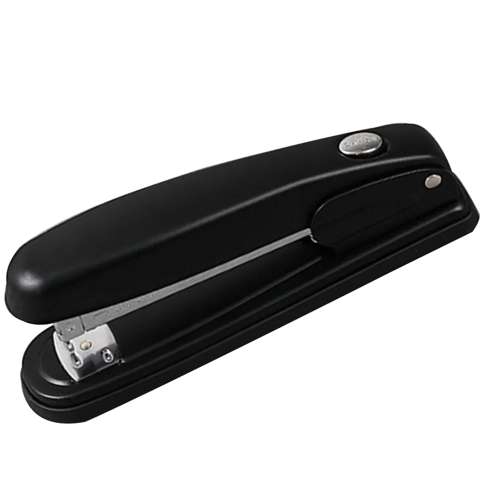 Mini Black Metal Handheld Stapler For Office School Home Compact Paper Stapler Lightweight Desktop Stationery Supply