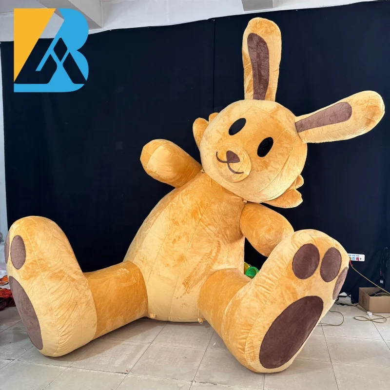 

Personalized Large Blow up Stuffed Rabbit Cartoon for Function Stage Decoration Toy