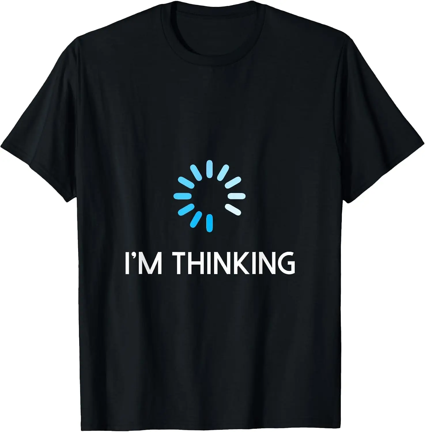 I'm T Shirt For Men Geeks I Am Thinking T-Shirt Men Casual Graphic Print T-Shirt Crew Neck Short Sleeve Vintage Street Style Soft Fabric Daily Wear Tops Holiday Festive, Party Wear, Theme Print Tee.