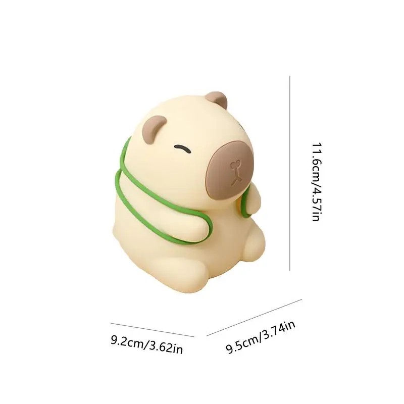 Capybara Night Light น่ารักสัตว์ Nightlight ใน Capybara รูปร่าง 3 โหมดสัมผัสความแปลกใหม่ Dorm Decor สําหรับห้องนอนห้องนั่งเล่น
