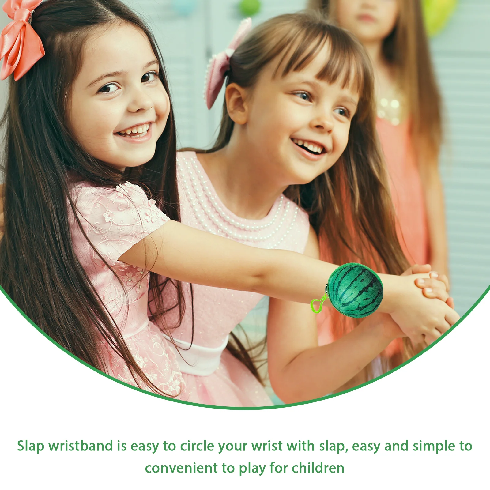

Slap Bracelets for Kids Children Toy Favors Party Wristbands Cartoon Watermelon Style Fruit Wallet Boys Girls Birthday Theme