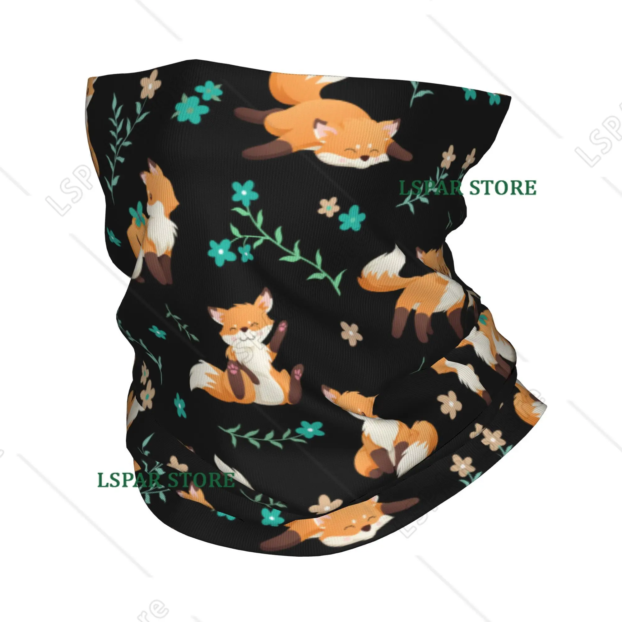 

Squirrel Print Pattern Winter Headband Scarf for Men and Women Hiking and Cycling Tubular Scarf Face Mask