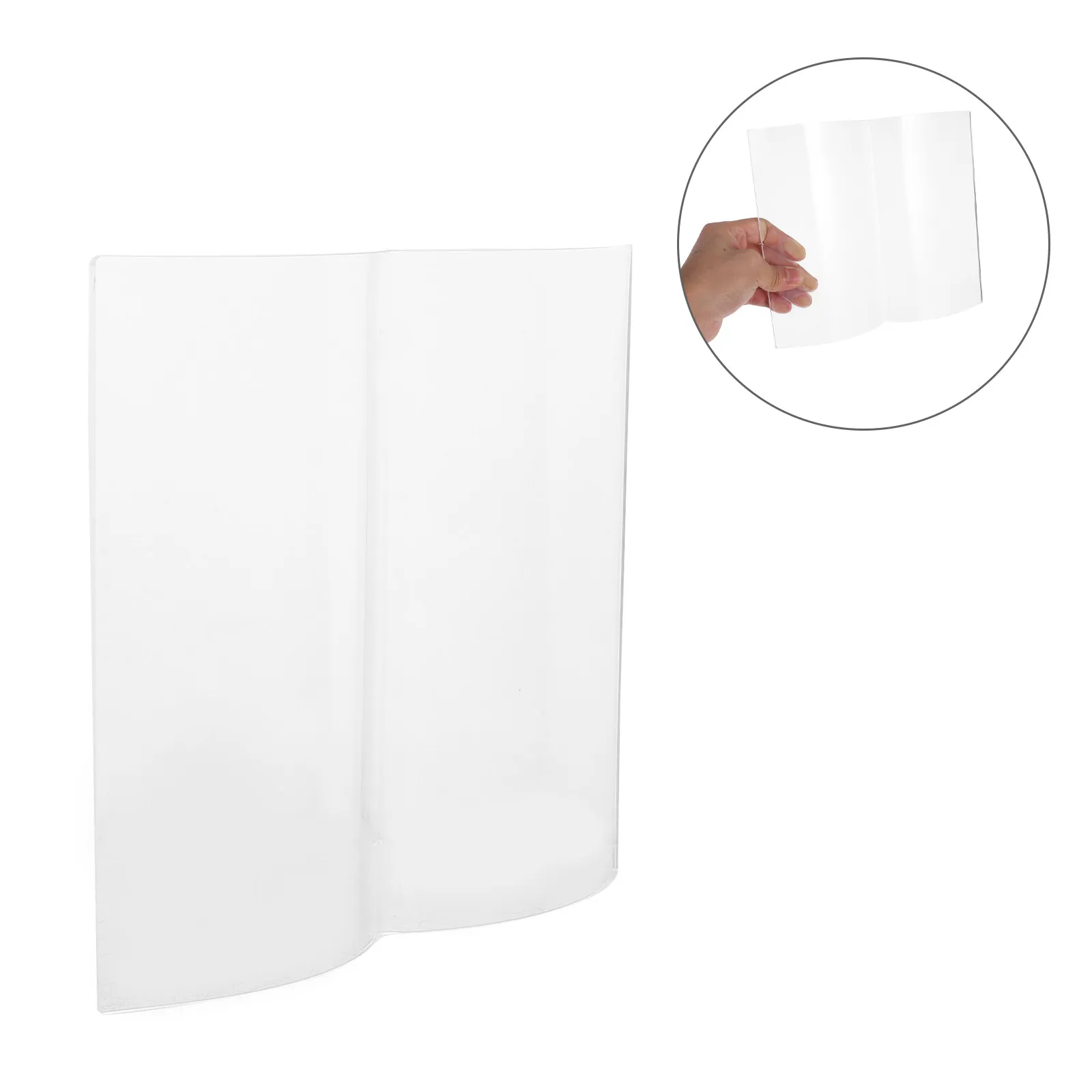 

Прозрачный акриловый держатель для страниц в форме веера, надежно фиксирующий страницы, идеально подходит для каллиграфии, тетрадей, офиса.