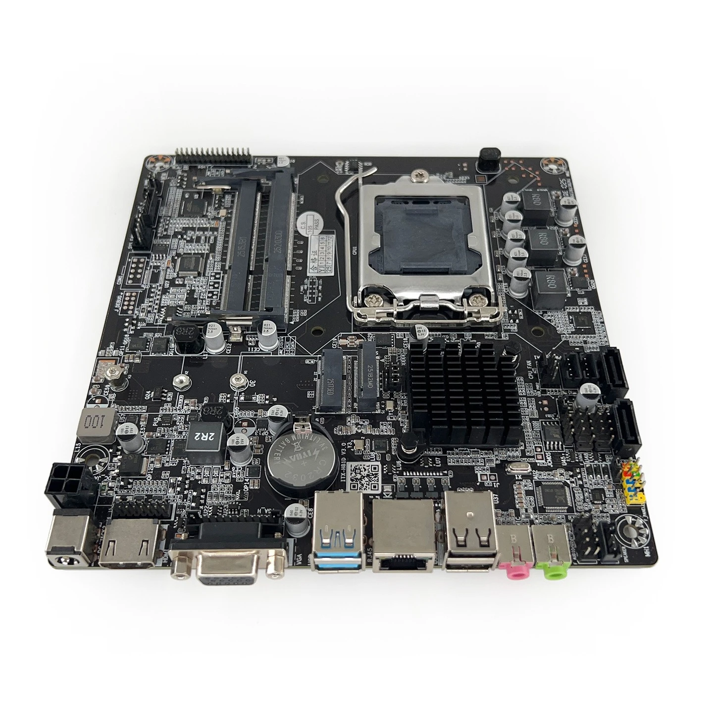 For 2Pcs Yingjie H81D Mini ITX Motherboard 17x17cm Dual RAM Slot Industrial All-in-One Advertising Mainboard
