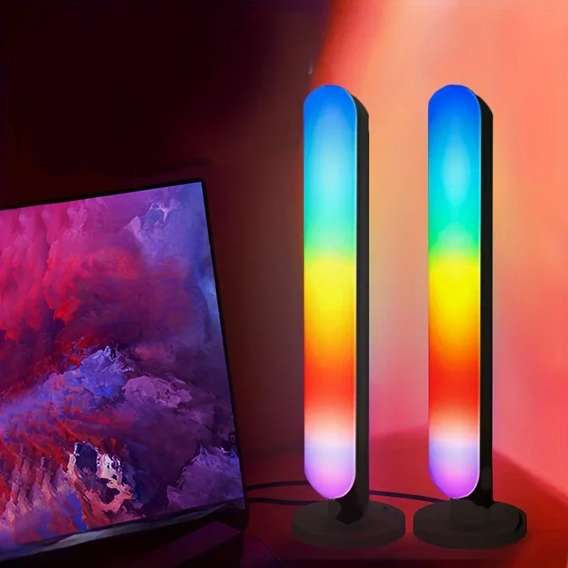 1/2 LED music rhythm environment lamp infrared control USB lamp home living room decoration camping desk accessories decoration