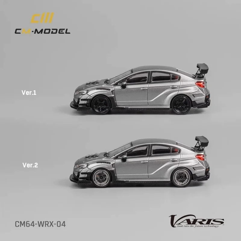 CM Model 1/64 Subaru WRX STI Varis wide-body modified alloy car model - two sets of replaceable tires