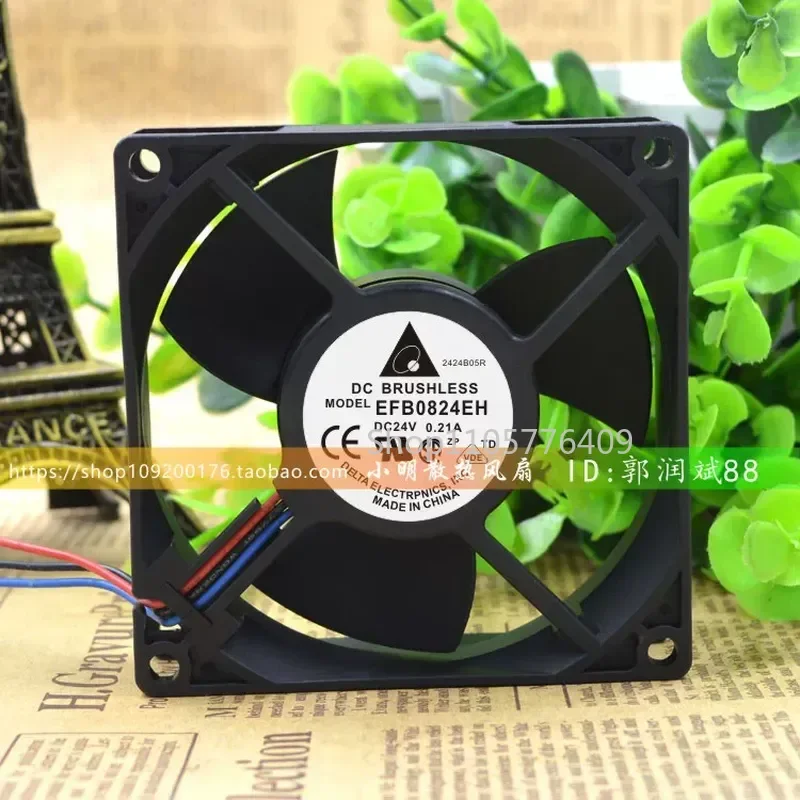 XINYI Dual Ball Bearing Cooling Fan for Delta EFB0824EH 8025 80mm 24V 0.21A Inverter 0728