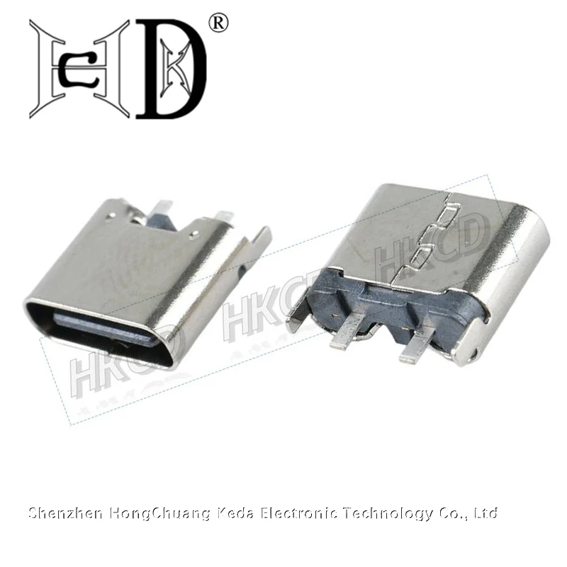5pcs USB Connector Type C Female Charging Port Jack 2/4/6/16 Pin Type-C Socket PCB Soldering SMD SMT DIY Repair Type C Adapter