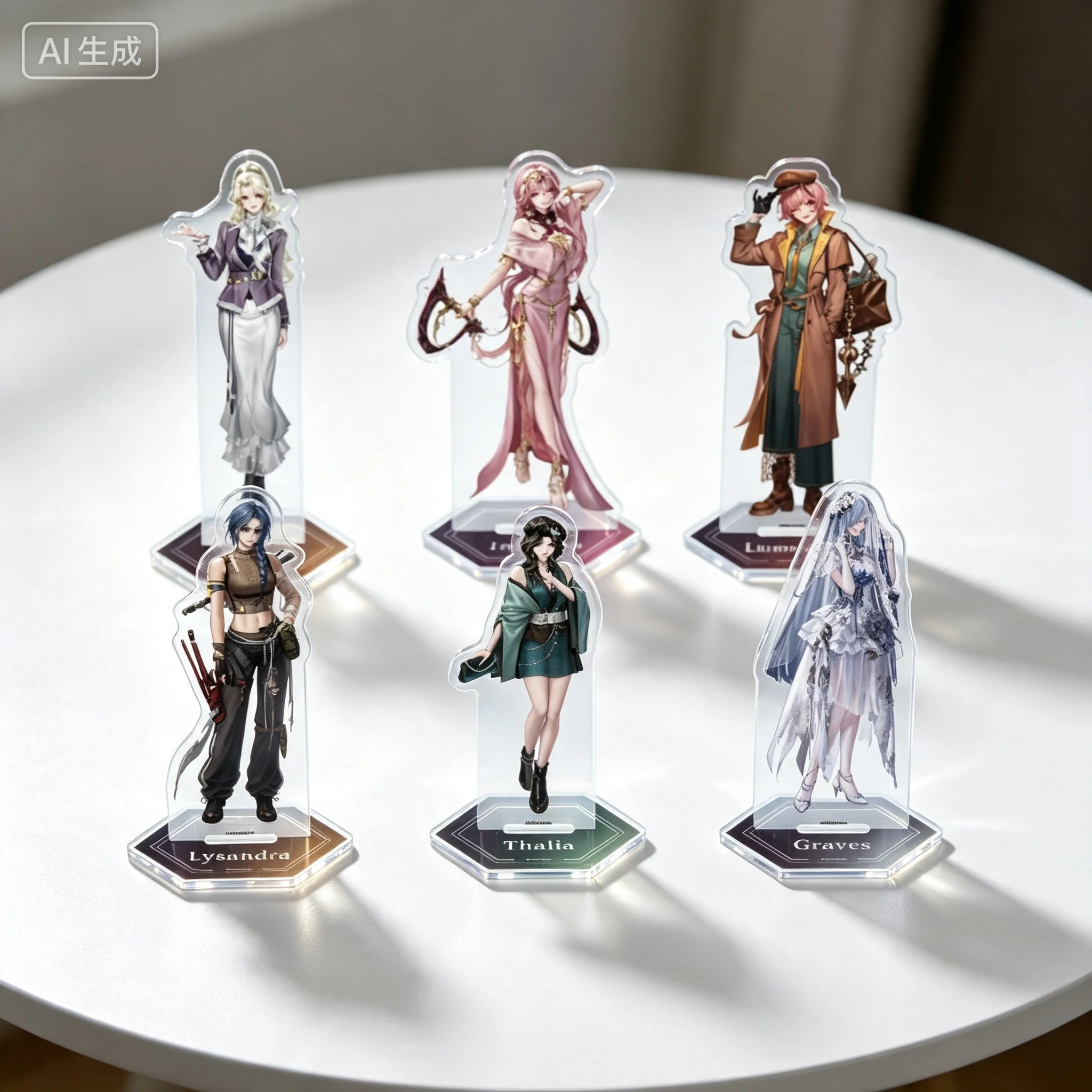 Game Path To Nowhere Graves Luminita Acrylic Stand Model Plate Keychains Desk Decorations Fans Gifts