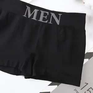 Breathable boxer underwear of male elasticity, plain panties, comfortable pantyhose, 5 pcs 6 Main Sales Men's Boxer underwear - №3