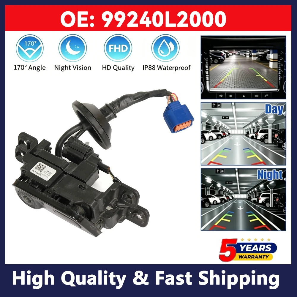 High Definition Rear View Parking Reversing Camera 99240L2000 99240-L2000 Compatible With Hyundai Kia Backup Visual Device