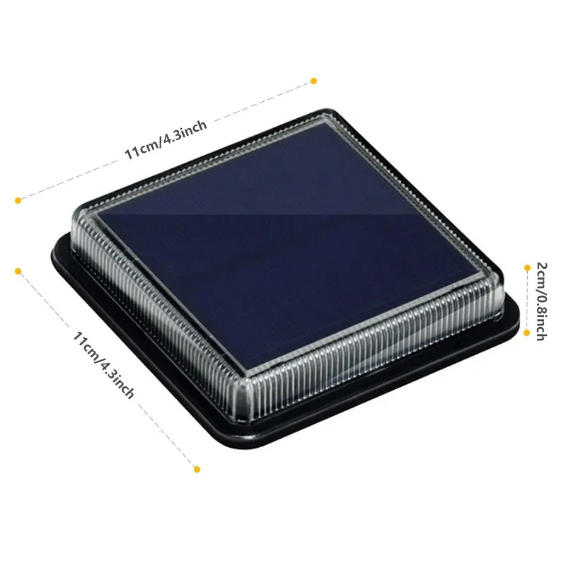 12 LEDs Solar Deck Light Grootste Zonnepaneel Outdoor Solor Power Step Light Trap Lamp Waterdichte Auto AAN/Off Tuin Decoratie