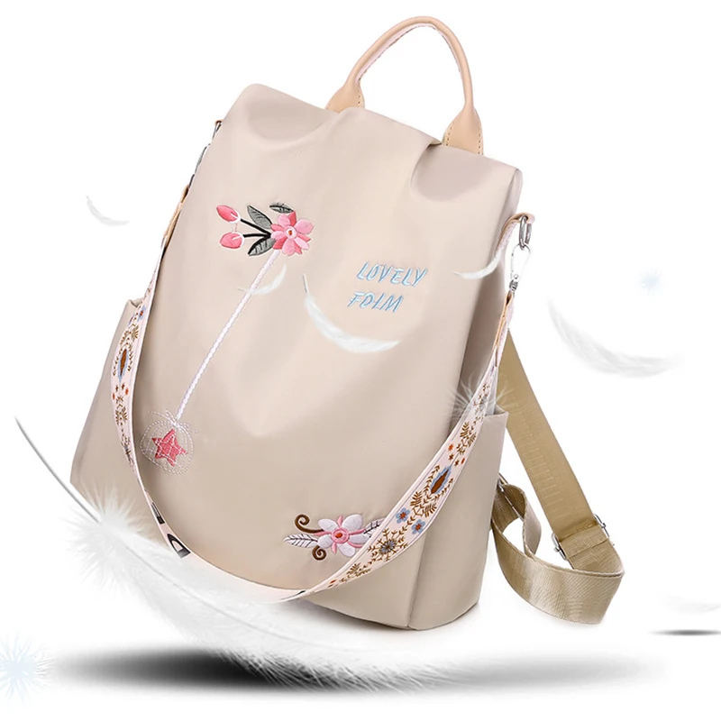 Mochila Oxford antirrobo para mujer, bolso escolar de gran capacidad, impermeable, de alta calidad, a la moda, novedad