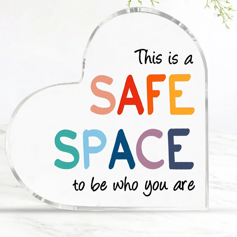 Acrylic Mental Health & Psychology Inspirational Plaque - Ideal For Office Decor, Counselor And Social Worker Motivation Sign